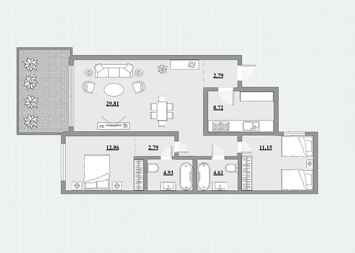 アパート Lagoon Alcazaba, 2bdr, Ac, Parking, Pool *